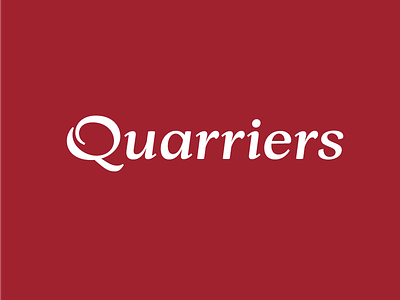 Logo Quarriers Charity letter lettering logo logotype quarriers type typography
