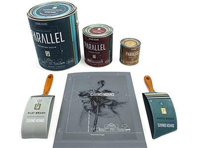 Parallel Gallery Paint Collection branding identity illustration logo packaging print