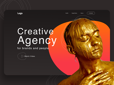 Creative agency design typography website