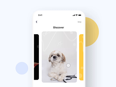 Pet mobile app interaction app design cards colors detail page ecommerce home page iconography icons interaction list mobile mobile app motion onboarding pet adoption pet app pet care pet shop ui ux