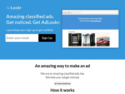 AdLookr - Site Preview Landing Page