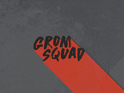 Grom Squad branding design illustration logo typography