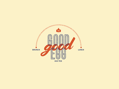 The Good Egg branding design logo typography vintage logo