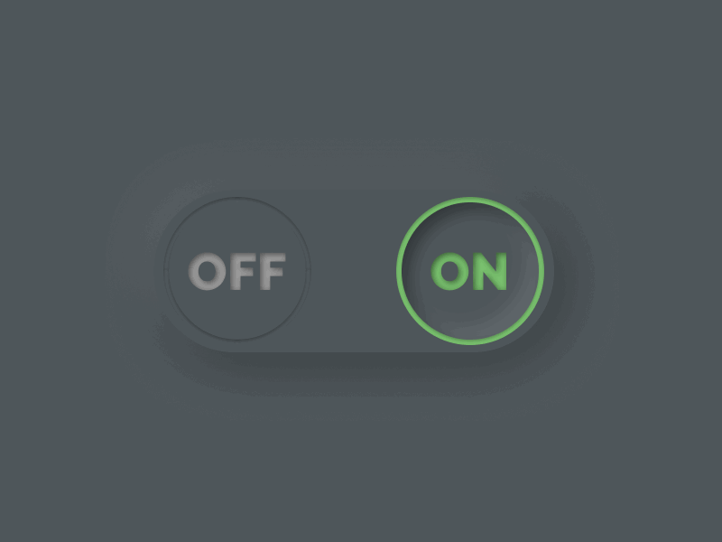 DailyUI #015 - On/Off Switch 015 100days animated animation app dailyui design figma microinteraction neomorphism off on switch ui