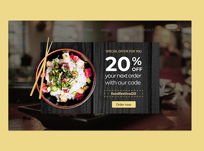 DailyUI #016 - Pop-up / Overlay 016 100days app dailyui design discounts figma overlay popup restaurant ui ux