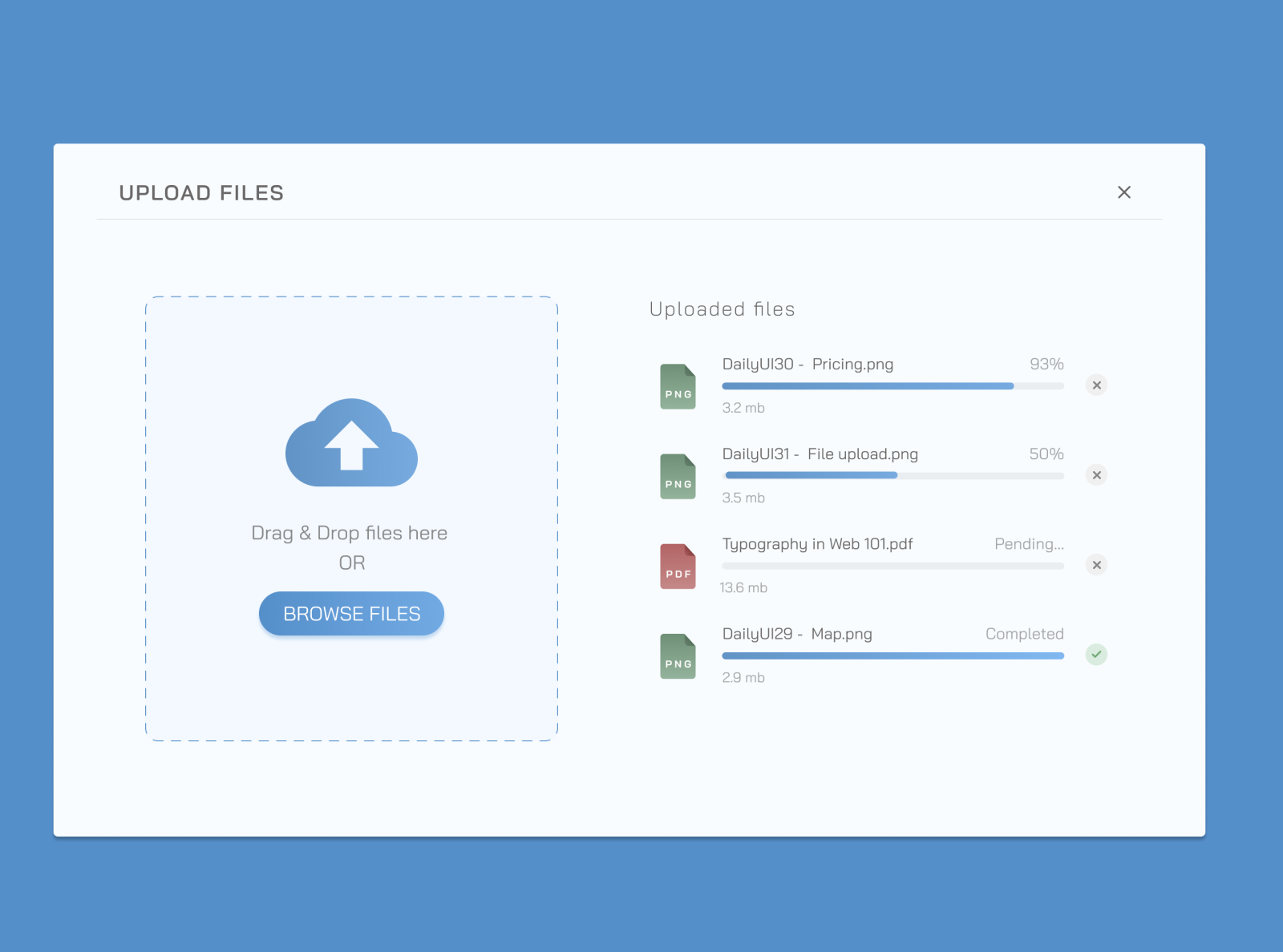 Dribbble DailyUI 031 File Upload png By Ania Oska