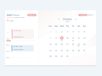 DailyUI #038 - Calendar 038 100days app calendar calendar ui dailyui design figma planner ui ux web