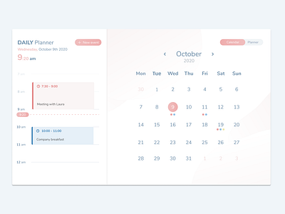 DailyUI #038 - Calendar