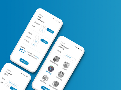 DailyUI #004 - BMI Calculator 004 100days app bmi calculator dailyui design fitness fitness app health health app ui