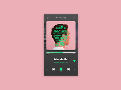 DailyUI #009 - Music Player 009 100days app dailyui design figma music music app music player player ui