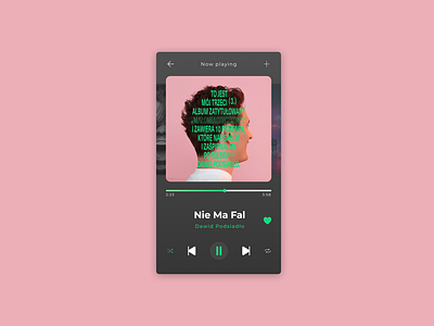 DailyUI #009 - Music Player