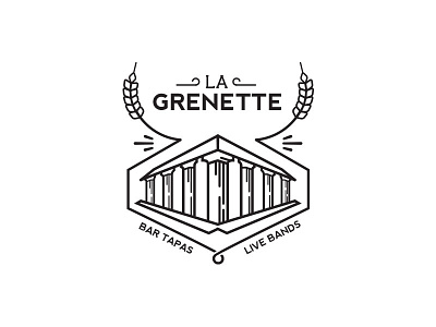 Grenette bar beer building grain history logo restaurant roman tapas wheat