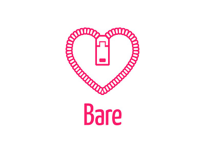 Bare bare feelings heart logo love naked symbol