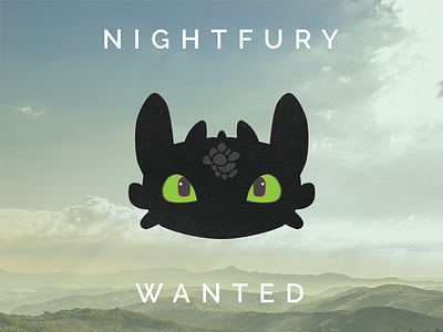 Nightfury Wanted animation avatar cartoon character dragon dreamworks how to train your dragon illustration nightfury toothless vector