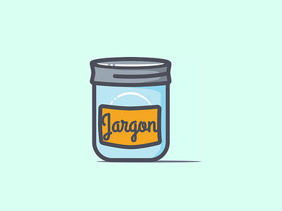 Jargon icon illustrator jar simple vector