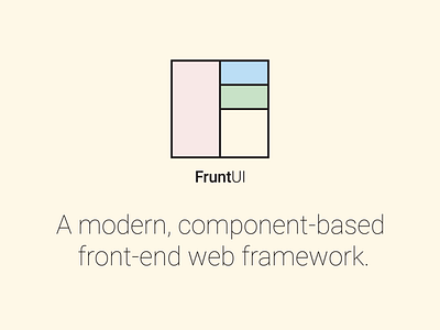 Frunt UI blocks components framework front end frunt logo pastels web