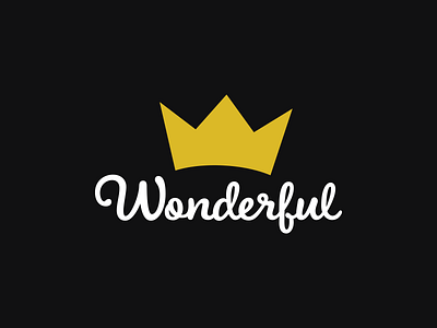 Wonderful Logo crown logo script skateboard wonderful