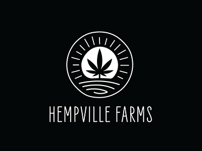 Hempville Farms Logo farms hemp logo