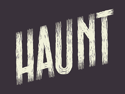 Haunt ghost halloween haunt lettering type