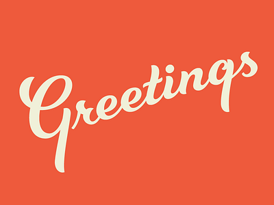 Greetings g greetings lettering script