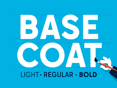 Basecoat Typeface basecoat display font hand lettering paint sans serif typeface