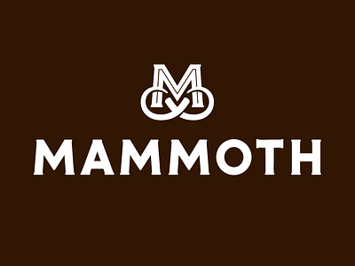 Mammoth Logo branding distillery lettering logo logotype mammoth monogram typography