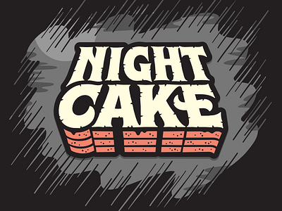 Night Cake Sticker cake horror lettering night stephen king sticker type