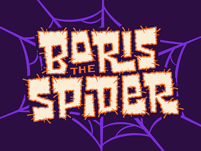 Boris The Spider boris crawly creepy halloween horror lettering spider the who