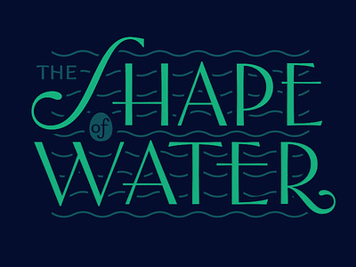 The Shape Of Water guillermo del toro lettering movie shape title water