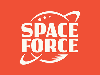 Space Force force lettering logo patch planet science scifi space