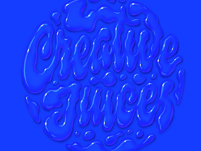 Creative Juices creative juices lettering liquid procreate script type wet