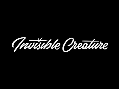 Invisible Creature Script creature invisible lettering logo logotype mid century script type