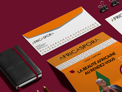Naming, logo and visual identity design for AFRICASPORA agency branding logo graphicdesign