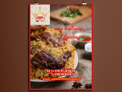 Poster design n°3 CADES EPICES spices africa graphicdesigner