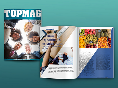Magazine design TopMag design magdesign printdesign