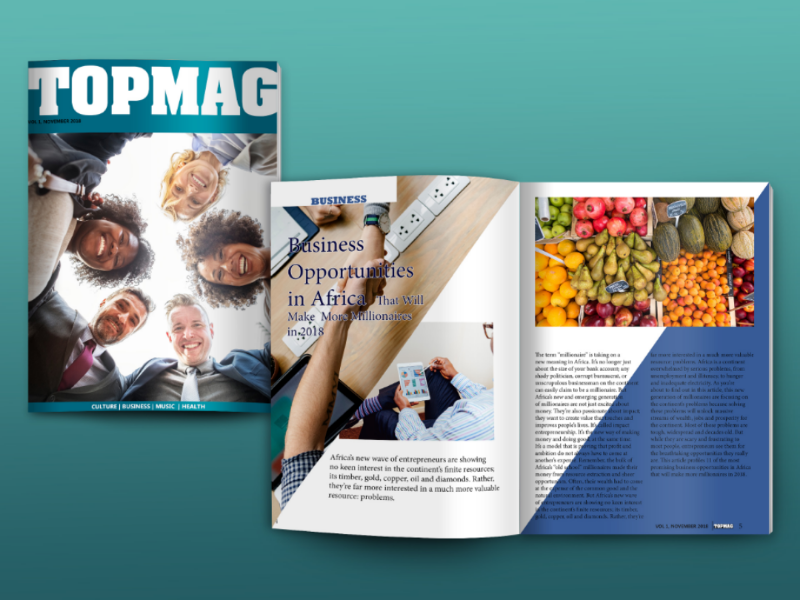 Magazine design TopMag design printdesign magdesign