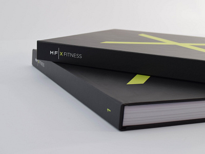 MFX Fitness Book Spine (Hardback) black book bookspine cover green hardback march marchbranding mfx print spine x