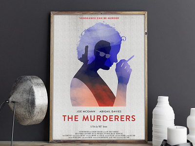 The Murderers Film Poster Illustration brandon film film poster illustration marchbranding movie movie poster murderers poster quirky typography