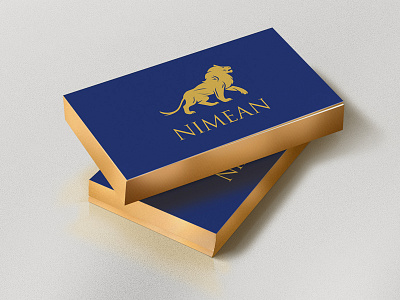 Nimean Business Cards card icon illustration lion logo marchbranding namecard nemean nimean vector