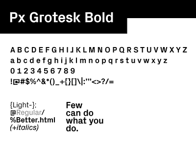 Px Grotesk Bold