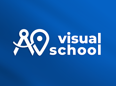 Visual School Logo design illustration logo