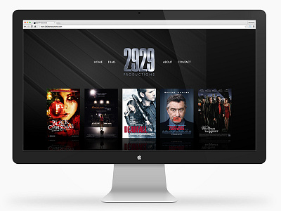 2929 Productions Website Design 2929 productions design home screen photoshop ui design web