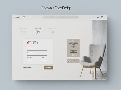 Checkout Page Design creditcard graphic design ui