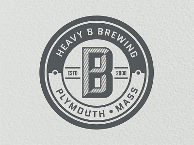 Heavy B Brewing Logo beer brewery gray