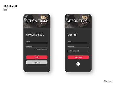 Daily UI 001 Sign Up