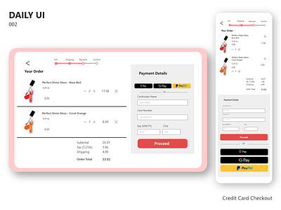 Daily UI 002 Credit Card Checkout checkout daily ui daily ui 002 daily ui credit card checkout dailyui ecommerce