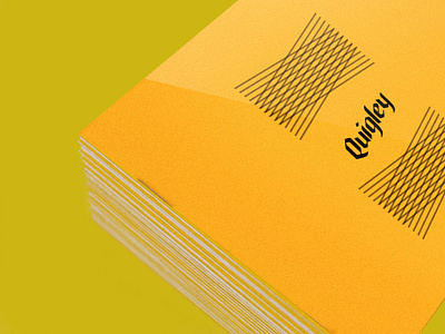 Quigley artist branding concept design graphic layout logo music quigley recording web yellow