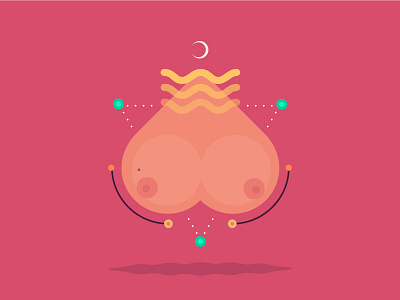 Arcturian Boobs alien anatomy arcturus boobs design graphic illustration uiux