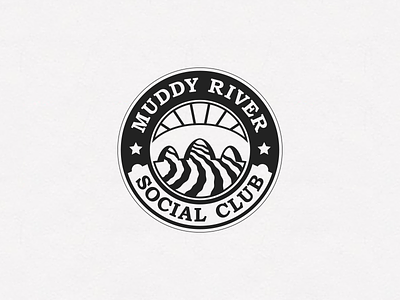 Muddyriver bar boston bridge circle club logo muddy river river social club water