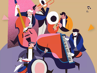 Illustration for a Night Song Program